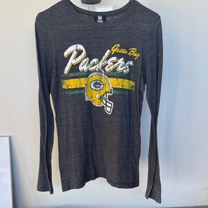 NFL Green Bay Packers Long Sleeve Tee - Black and Yellow
